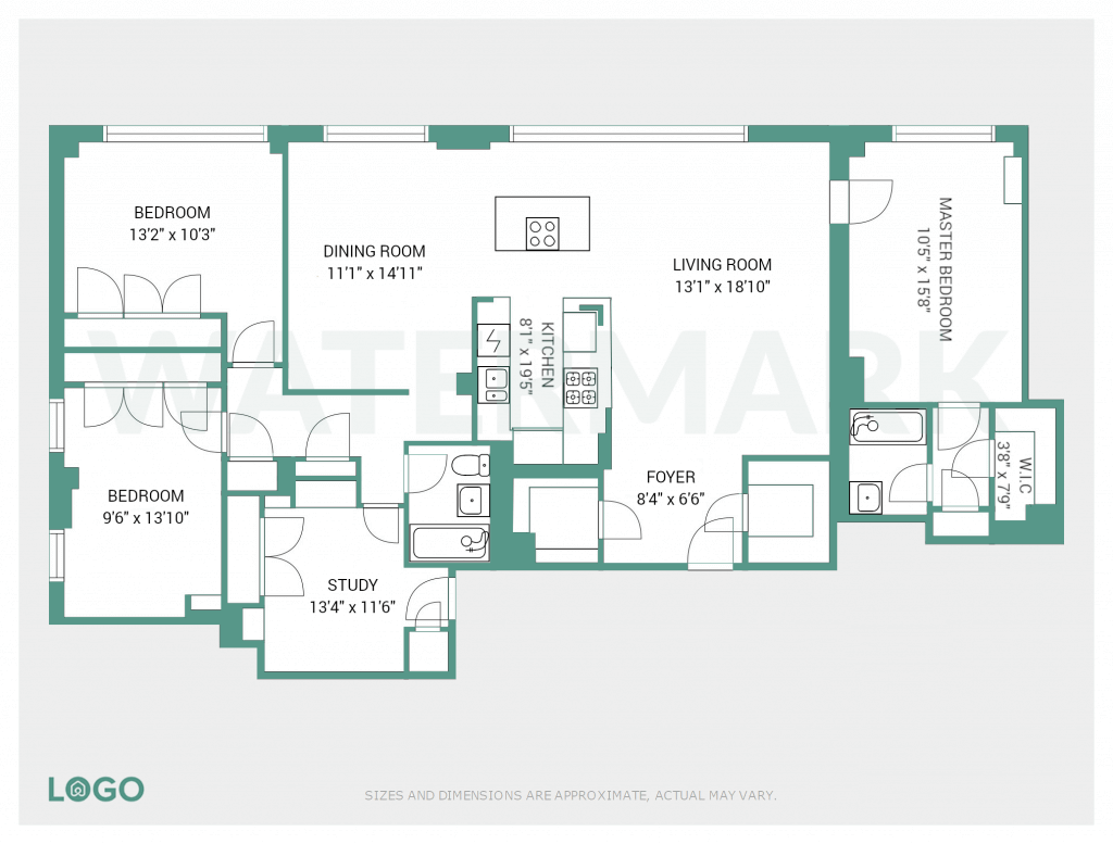 2d real estate floorplan